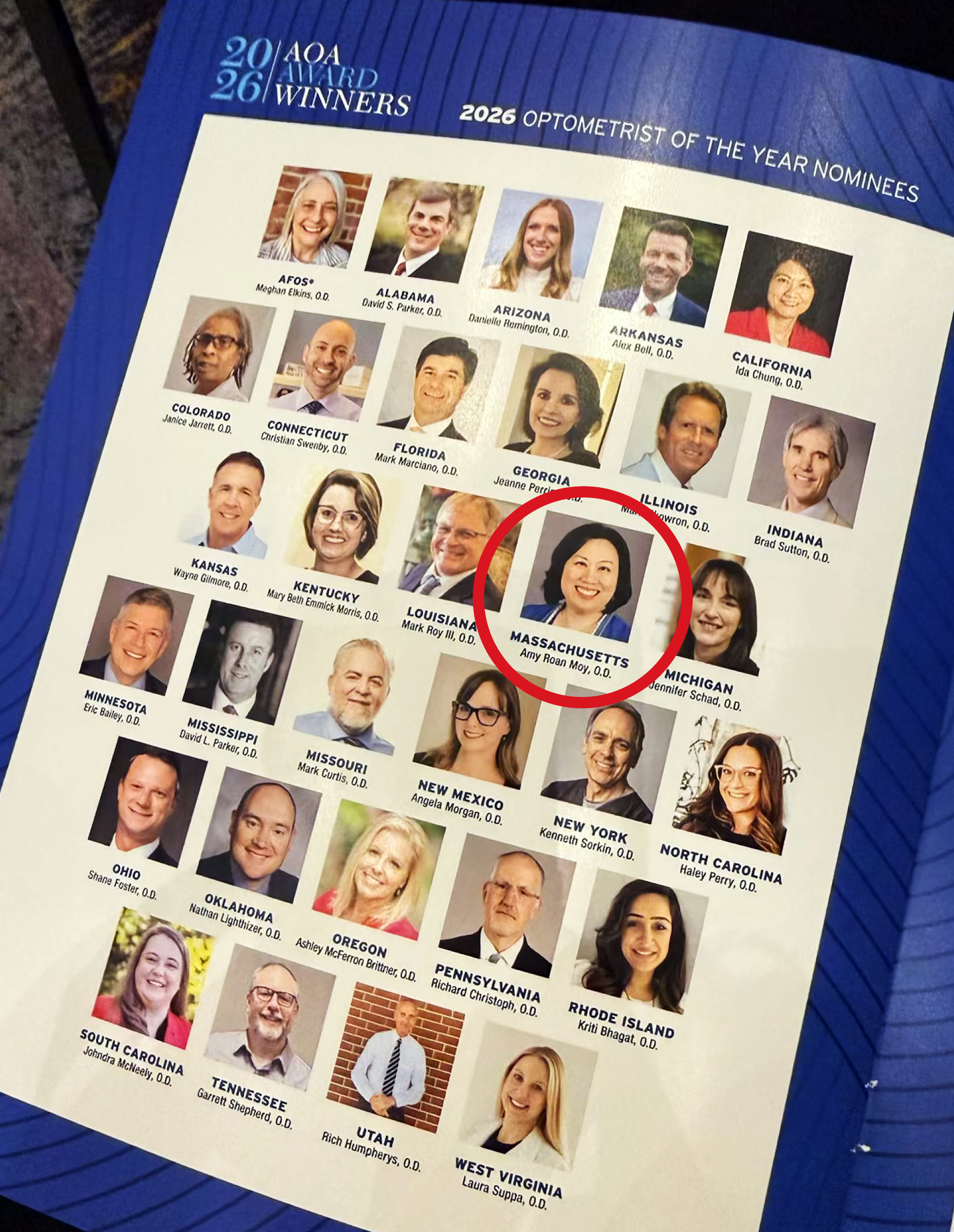 Dr. Amy Moy Nominated for AOA Optometrist of the Year