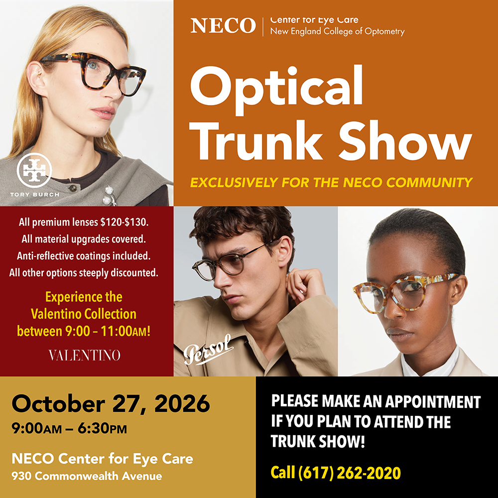 Optical Trunk Show at Comm Ave Optical